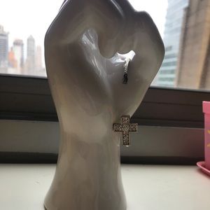 Rhinestone Cross Bracelet